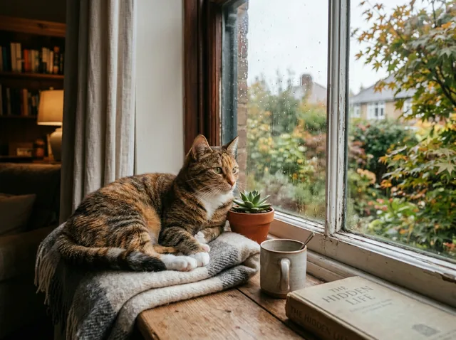 Кот на подоконнике