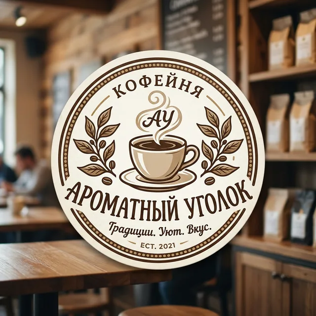 Логотип кофейни